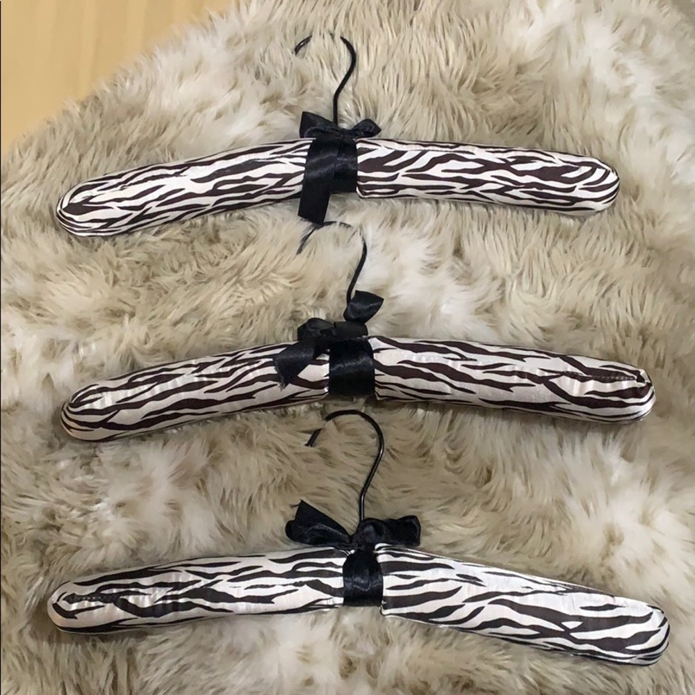 Zebra Satin Hangers